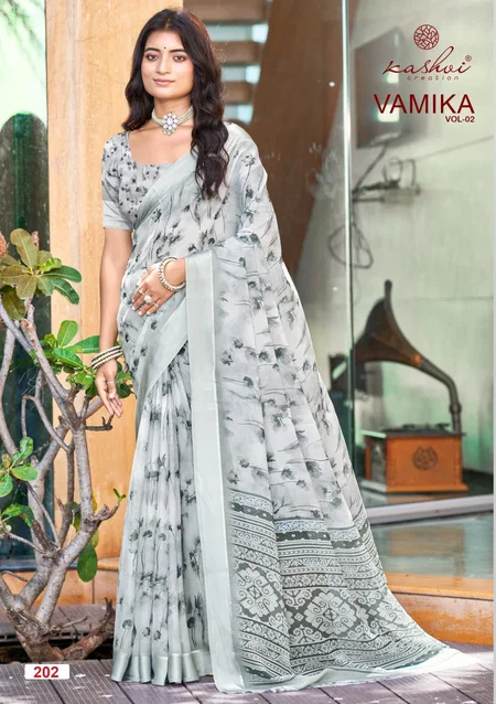 Vamika Vol 2 By Kashvi Dull Moss Viscose Daily Wear Saree Wholesalers In Surat